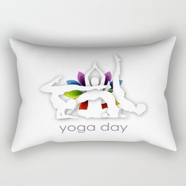 Yoga meditation Chakra or aura colors ayurvedic wellness	 Rectangular Pillow