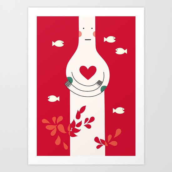 It is in my heart already Art Print
