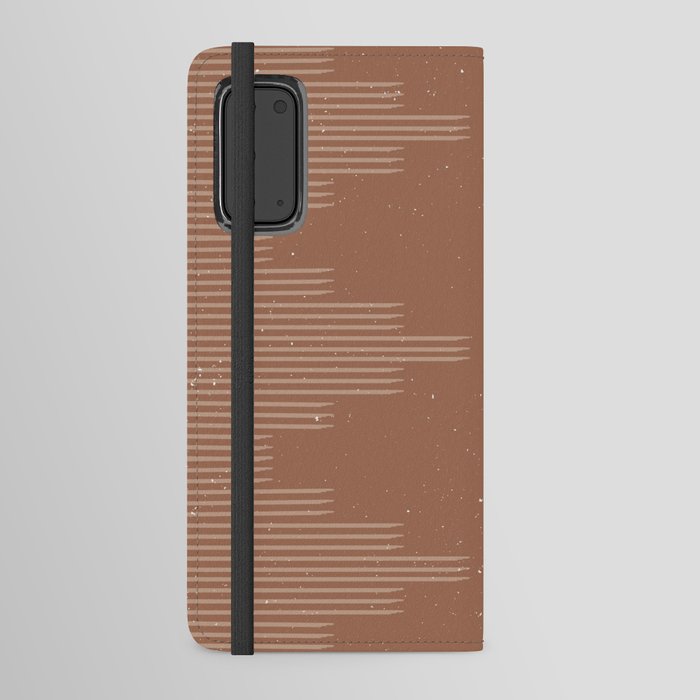 Southwestern Minimalist - Camel Brown Android Wallet Case