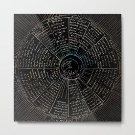 The Names of the Witches Metal Print