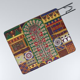 Assyrian Tiles Picnic Blanket
