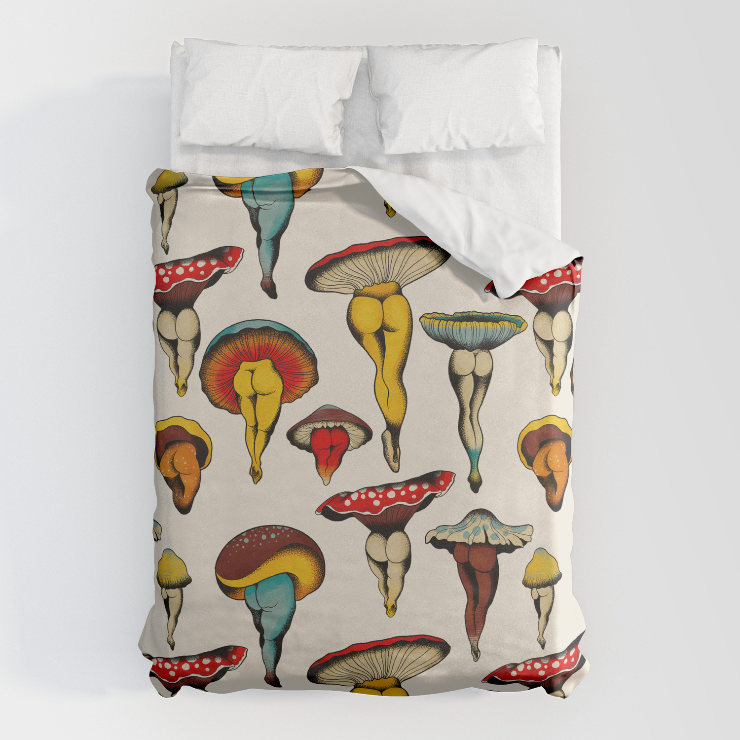 Y Mushrooms Duvet Cover By, Society6 Duvet Cover Review