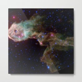 Elephant Trunk Nebula Stellar Nursery Deep Space Telescopic Photograph Metal Print
