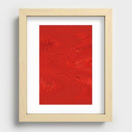 Red Recessed Framed Print