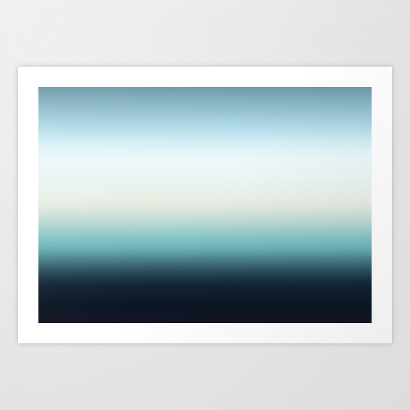 images Sky Blue To White Gradient ocean sky color gradient blue white black art print