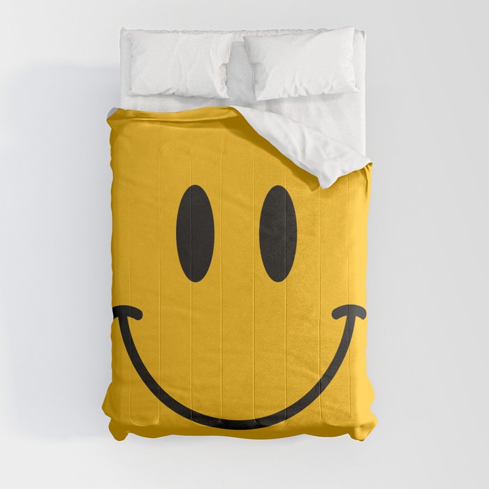 003 Selective yellow #ffba00 smiley face Comforter