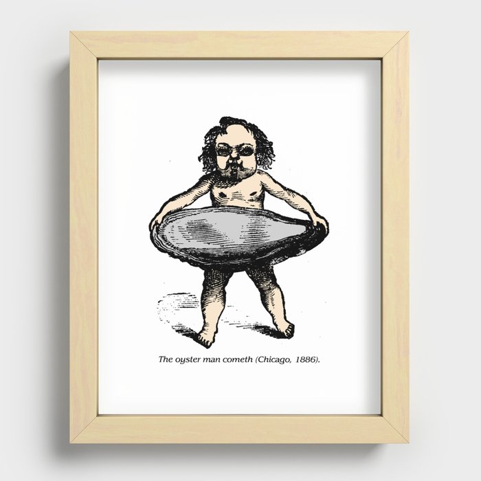 The Oyster Man Cometh Recessed Framed Print