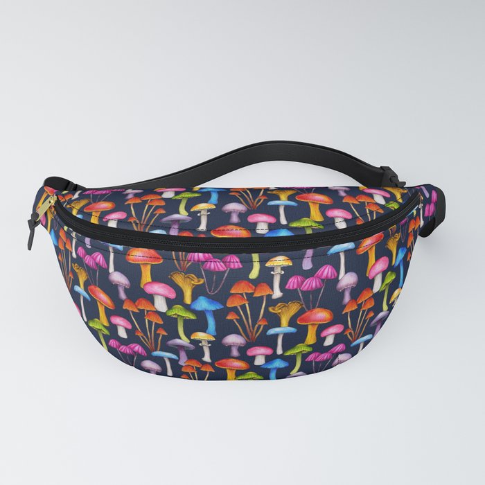 Colorful Mushrooms in Bright, Happy Hues Fanny Pack