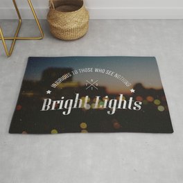 Bright Lights - An Inspiring Quote Rug