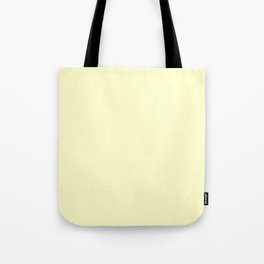 Solid Pale Yellow Cream Color Tote Bag