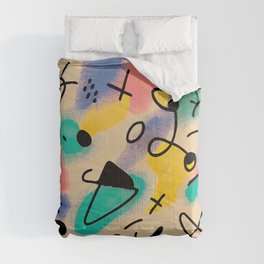 Pastel Miró 1992 Comforter