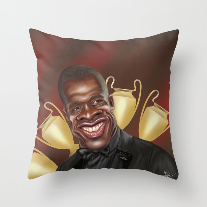 Clarence Seedorf Caricature Throw Pillow