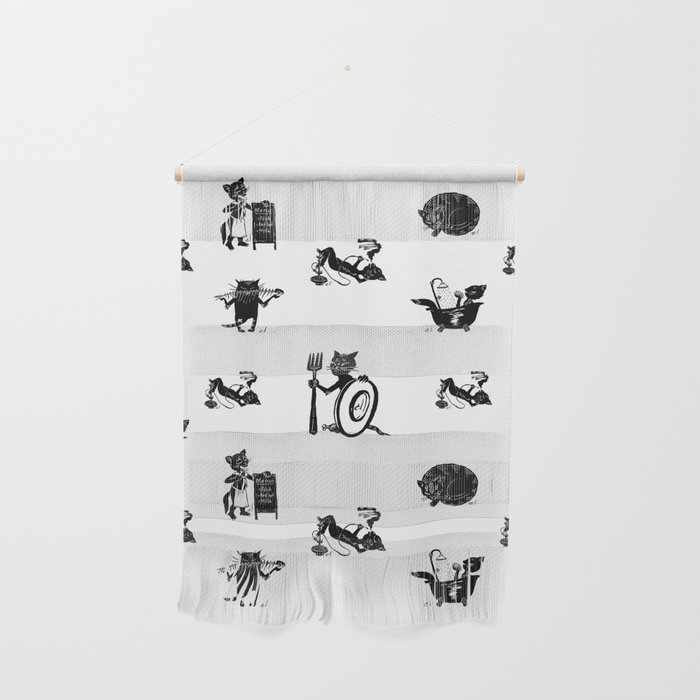 Hour of cats Wall Hanging