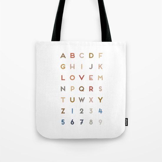 Letter Love - Color Tote Bag