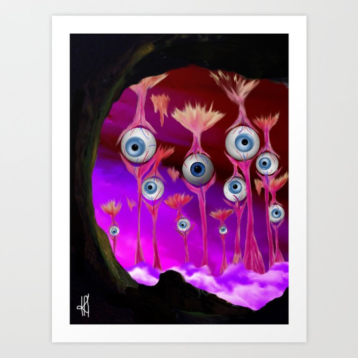 I see you - Planet Eyeball  Art Print