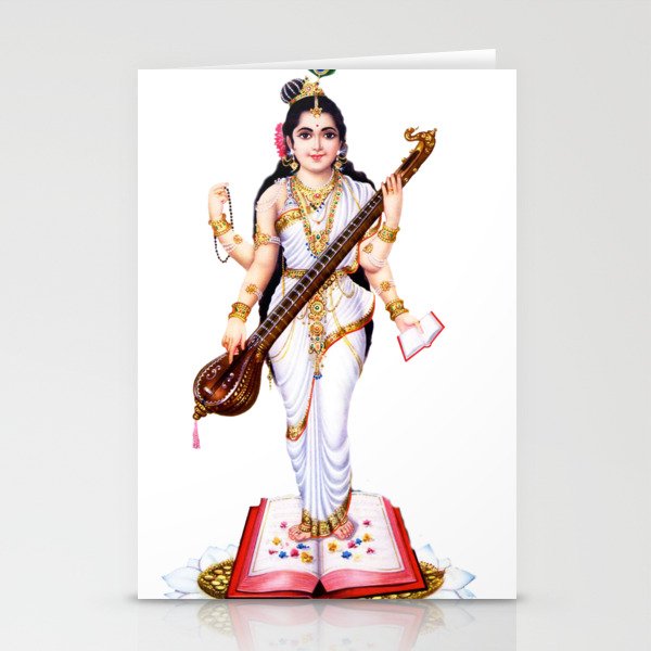 Goddess Sarasvati Stationery Cards