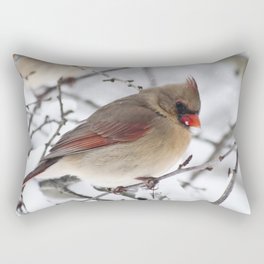 Female Cardinal Rectangular Pillow