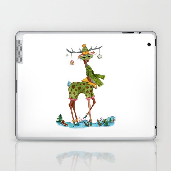 Fashion Christmas Deer 11 Laptop & iPad Skin