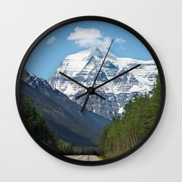 Mount Robson Photography Print Wall Clock