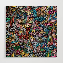 Colorful Fronds Wood Wall Art