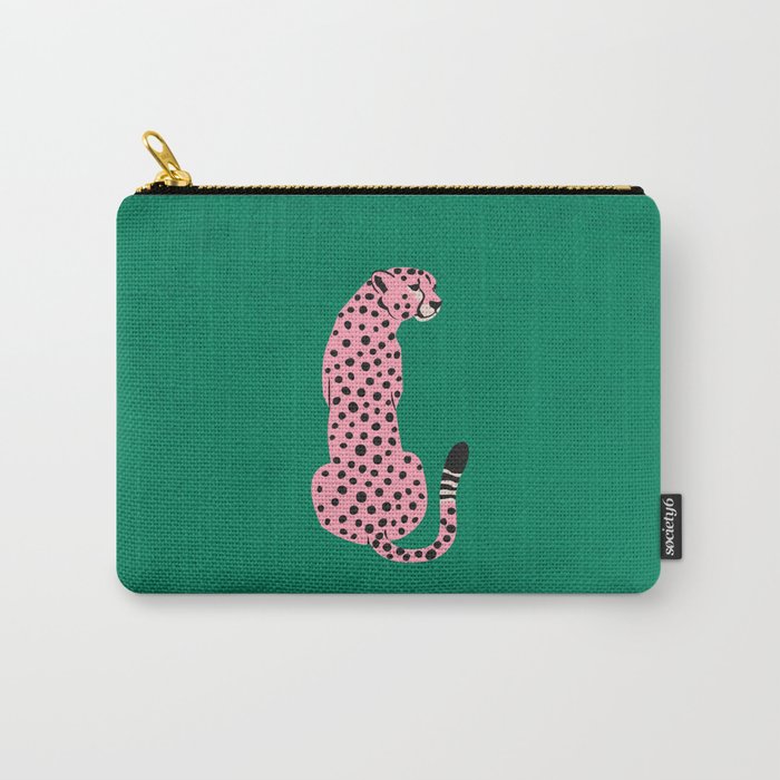 The Stare: Pink Cheetah Edition Carry-All Pouch