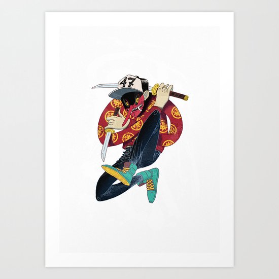 Tengu Art Print