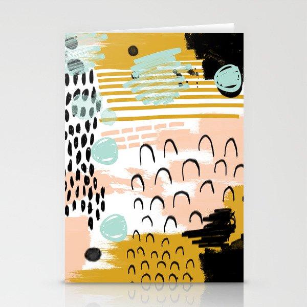 Ames Abstract Painting Hipster Home Decor Trendy Color Palette Art Gifts Stationery Cards By Charlottewinter Society6