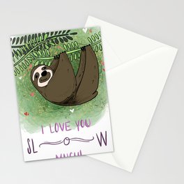 Love You Slow Much Stationery Cards