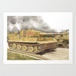 Panzer Tiger I 212 Art Print