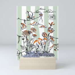 Garden Party with special guests Mini Art Print