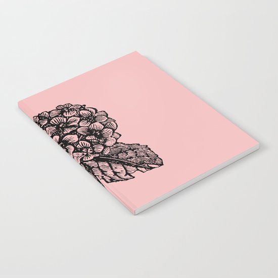 Pink Hydrangea Notebook
