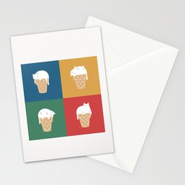 Cat Ice Cream 2x2 Stationery Card