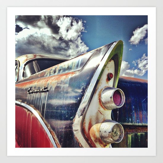 Car vintage Rust Art Print
