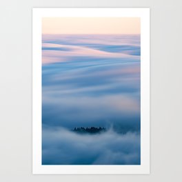 Tree Island in the Clouds Art Print
