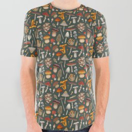 Mushrooms All Over Graphic Tee