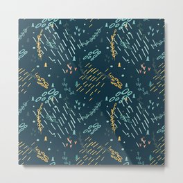 abstract pattern Metal Print | Floralpattern, Childish, Digital, Handdrawn, Spotspattern, Summerpattern, Littlespots, Summerabstract, Seamlesspattern, Nature Inspired 