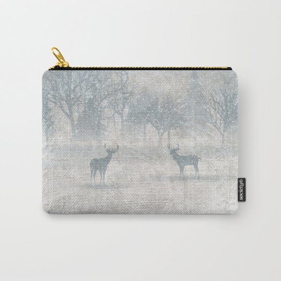 Winter scenery & deers Carry-All Pouch