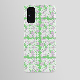 Retro Desert Flowers Pink On Green Android Case