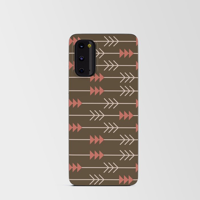 Boho Arrows Brown & Pink Android Card Case