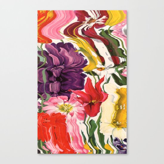 Aka, kiiro, murasaki Canvas Print