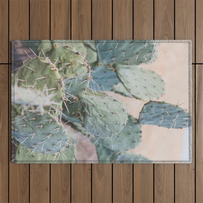 Big Bend Prickly Pear - Desert Plants Photography Outdoor Rug