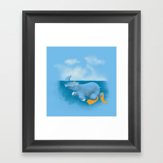 RhinosharK Framed Art Print