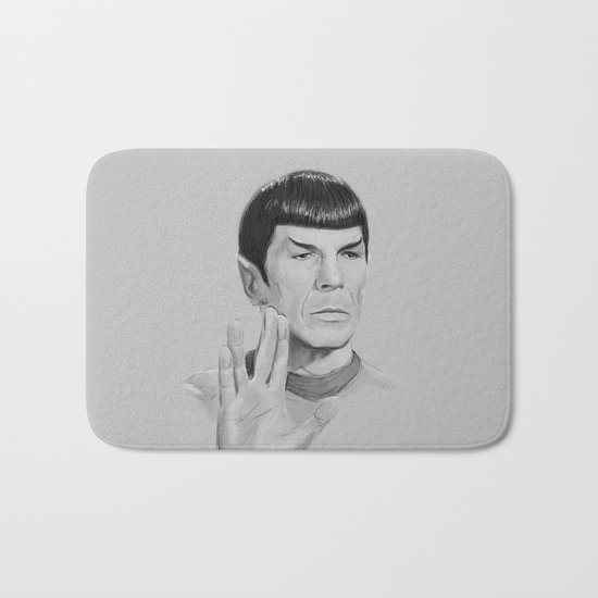 Spock Portrait Star Trek Bath Mat