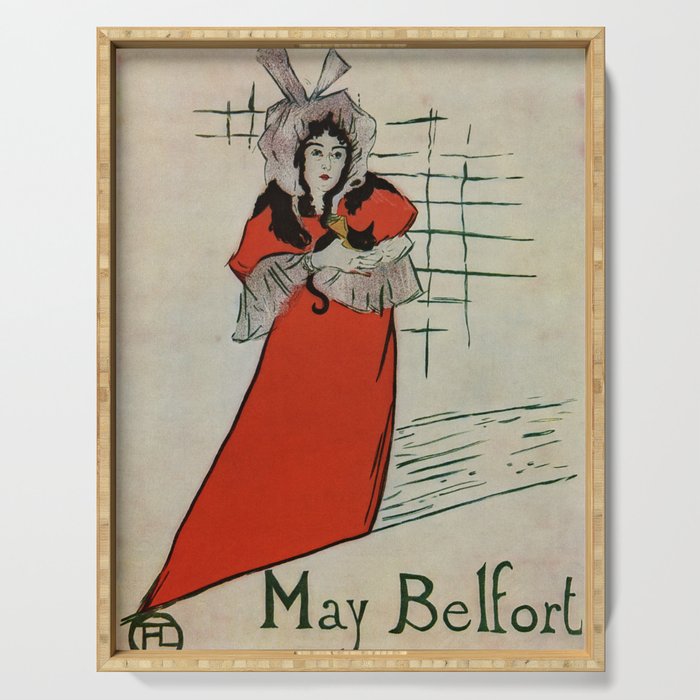 Toulouse Lautrec May Belfort Serving Tray