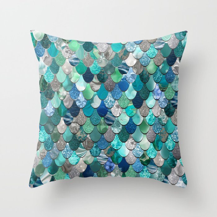 mint blue throw pillows