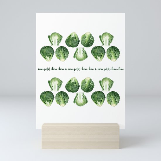 Mon Petit Chou Chou Mini Art Print By Helen Krayenhoff Society6