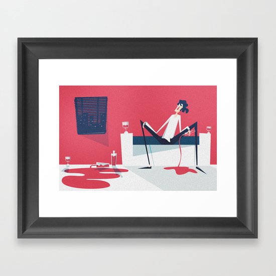 Handwriting on the Wall (by Glenn Thomas) Framed Art Print
