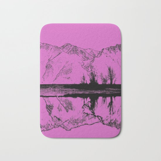 Knik River Mts. Pop Art - 5 Bath Mat