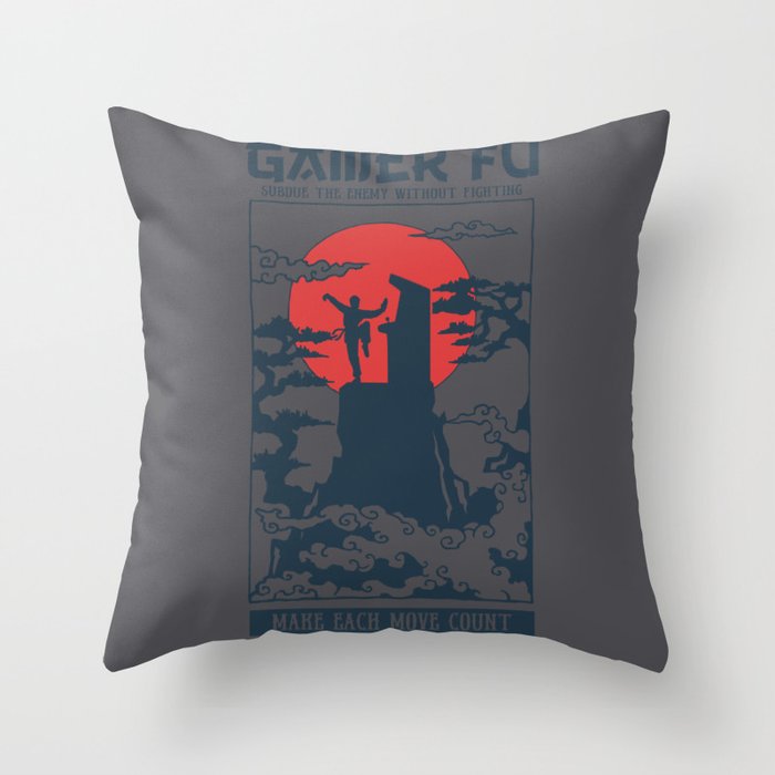 Gamer Fu Throw Pillow