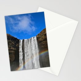 Rainbow loves Waterfall Stationery Card